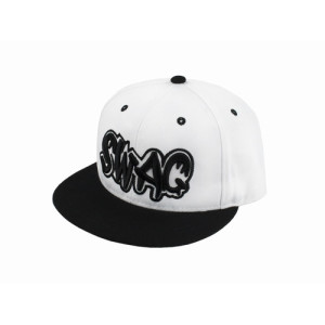Бейсболка peaked cap SWAG YM Белый One sizе Черный (23263)