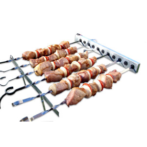 Шашлычница электрическая PicNic BBQ со стационарными кронштейнами ленивый шашлычник (PNQ-010)