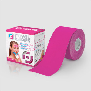 Кинезио тейп для лица Royal Tapes 5 см х 5 м  Розовый (rt5)