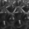 Массажный валик ролик для йоги и фитнеса Dobetters Grid Roller Black 33*14 см 