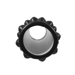 Массажный валик ролик для йоги и фитнеса Dobetters Grid Roller Black 33*14 см . Photo 2