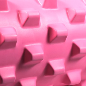 Массажный валик ролик для йоги и фитнеса Dobetters Rumble Roller Pink 45*15 см. Photo 3