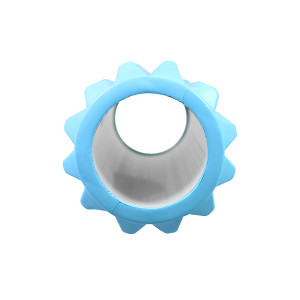 Массажный валик ролик для йоги и фитнеса Dobetters Spikes Roller Blue 33*13 см. Photo 2