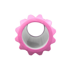 Массажный валик ролик для йоги и фитнеса Dobetters Spikes Roller Pink 33*13 см. Photo 2