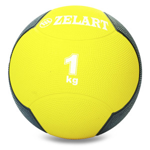 Мяч медицинский медбол Zelart Medicine Ball FI-5121-1 1 Желтый-Черный