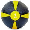 М'яч медичний медбол Zelart Medicine Ball FI-5122-1 1 Чорний-Жовтий