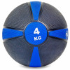 Мяч медицинский медбол Zelart Medicine Ball FI-5122-4 4 Черный-Синий