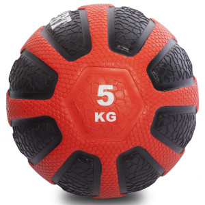 Мяч медицинский медбол Zelart Medicine Ball FI-0898-5 5 Черный-красный