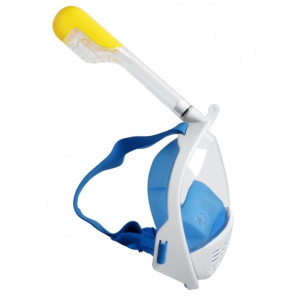 Полнолицевая панорамная маска для снорклинга FreeBreath M2068G S/M Blue. Photo 2