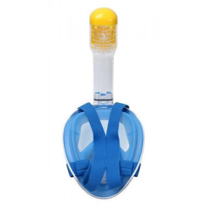 Полнолицевая панорамная маска для снорклинга FreeBreath M2068G S/M Blue. Photo 3