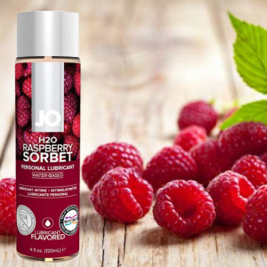 Лубрикант на водной основе System JO H2O - RASPBERRY SORBET со вкусом малины 30 мл (SO1468). Photo 3