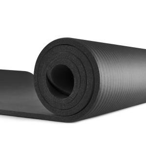Мат для фитнеса и йоги Hop-Sport HS-N010GM 1 см черный. Photo 3
