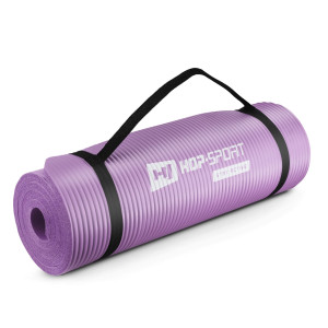 Мат для фитнеса и йоги Hop-Sport HS-N015GM 1.5 см фиолетовый. Photo 2