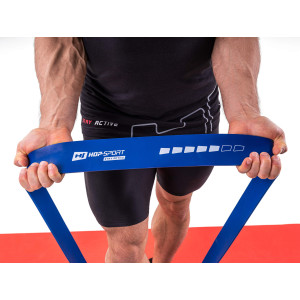 Резинка для фитнеса Hop-Sport 28-80 кг HS-L064RR синяя. Photo 3