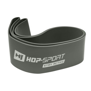 Резинка для фитнеса Hop-Sport 55-137 кг HS-L101RR серая. Photo 2