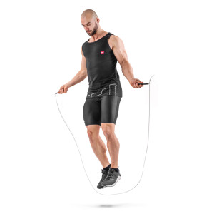 Скакалка Hop-Sport Crossfit с алюминиевыми ручками HS-A020JR красная. Photo 2