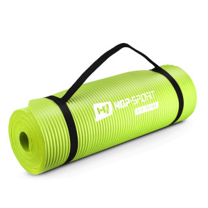Мат для фитнеса и йоги Hop-Sport HS-N015GM 1,5 см салатовый. Photo 2