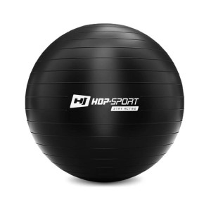 Фитбол Hop-Sport 55 см Черный + насос