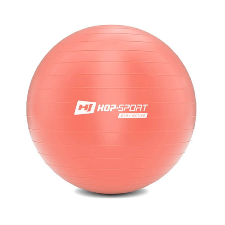 Фитбол Hop-Sport 55 см Розовый + насос