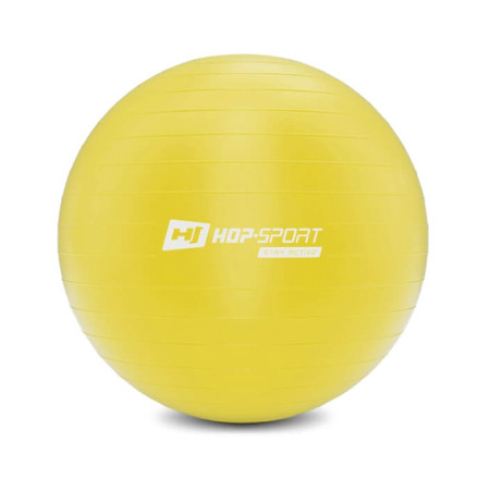 Фитбол Hop-Sport 55 см Желтый + насос