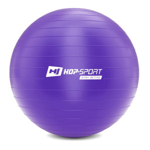 Фитбол Hop-Sport 85 см фиолетовый + насос