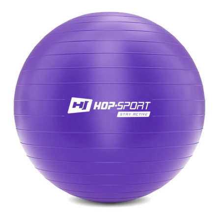 Фітбол Hop-Sport 85 см фіолетовий + насос 2020