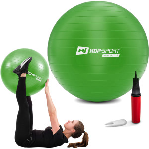 Фитбол Hop-Sport 85 см зеленый + насос. Photo 3