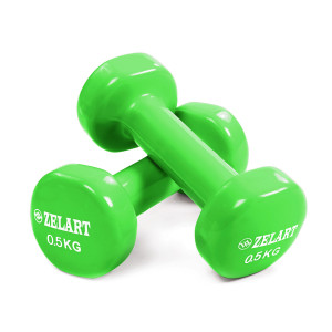 Гантели для фитнеса Zelart Beauty TA-5225-0,5 0,5кг Салатовый