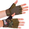 Перчатки для тяжелой атлетики SCHIEK SP-Sport BC-4928 М Камуфляж Woodland
