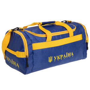 Сумка для спортзала Бочонок Украина SP-Sport GA-3 52x28x23 см Синий-Желтый