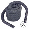 Канат для кроссфита в защитном рукаве BATTLE ROPE Zelart FI-5719-6 черный