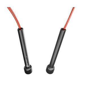 Скакалка Hop-Sport Crossfit NEW з пластиковыми ручками HS-P025JR красная. Photo 3