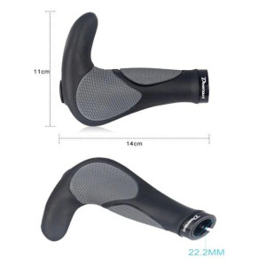 Грипсы анатомические с рогами и замком (BT-012) Feel Fit Черный
