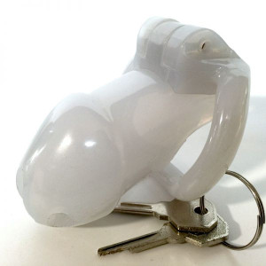 Пояс верности Bdsm4u белый Holy Trainer Chastity Device V2 ZC092. Photo 2