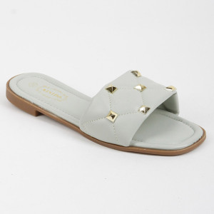 Шлепанцы женские 340315 р.41 (25) Fashion Зеленый