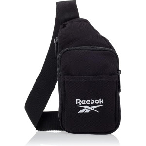 Коттоновая нагрудная сумка слинг Reebok Classic Foundation Черный (SH36535 black)