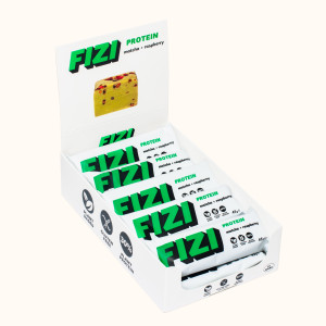 Протеиновый батончик без глютена FIZI Matcha raspberry 30% 45 г х 10 шт Растительный протеин (4820262540436)