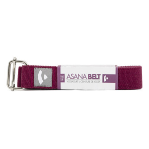 Ремень для йоги Asana Belt от Bodhi баклажановый 250x3.8 см. Photo 2