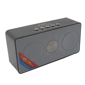 Портативная музыкальная аккумуляторная Bluetooth колонка с встроенным радио Wster WS-768 Silver