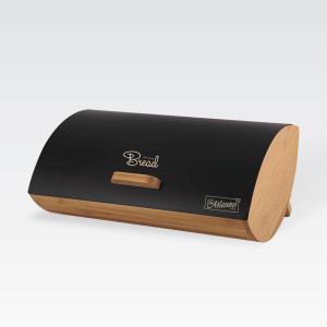 Хлебница Maestro MR-1775-Black 36,5х25х13,3 см Черный (74723657)