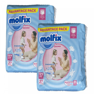 Подгузники-трусики Molfix 7 XX large 19+ кг 54 шт