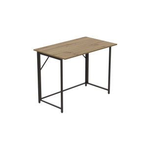 Стол раскладной Морис 900 Ferrum-decor 75x90x50 см Черно-бежевый (MORI906)