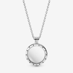 Серебряный медальон с сапфировым стеклом на цепочке No Brand 590529-60 60 см (1341787891)
