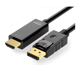 Адаптер-кабель Toocki DP to HDMI Cable 4K HD 1.8 м Черный (SH0000349)
