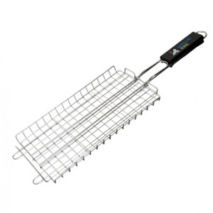 Решетка гриль для рыбы Gorillas BBQ 32x15 см Хром (RGB1)