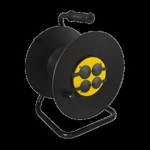Катушка для удлинителя и кабеля Svittex с защитой IP44 до 150 м Черный (SV-029-IP44)